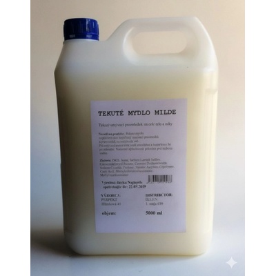 Milde tekuté mydlo biele 5 l