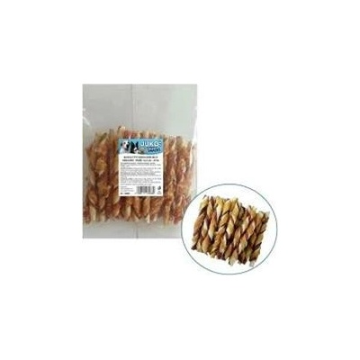JUKO Snacks Tyčinka buvolí bílá kroucená obalená kuřecím masem 12,5 cm 25ks