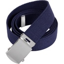 Opasok Mil-tec US so striebornou sponou modrý