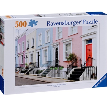 Ravensburger Пъзел Ravensburger от 500 части - Цветни градски къщи в Лондон (12000304)