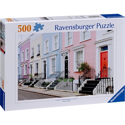 Ravensburger Пъзел Ravensburger от 500 части - Цветни градски къщи в Лондон (12000304)