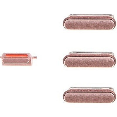 AppleMix Sada bočných tlačidiel pre Apple iPhone 6S (Power + Volume + Mute) - Rose Gold - Kvalita A+