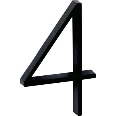 Zinkové číslo "4" v „3D“ prevedení RN.125V.4.CE