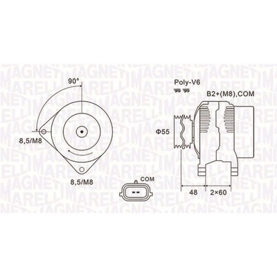 Alternátor MAGNETI MARELLI 063731974010