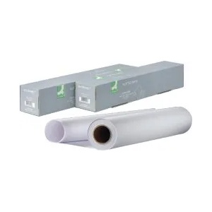 Q-CONNECT Руло плотерна хартия 90г 610мм х 50м 2" 2 ролки