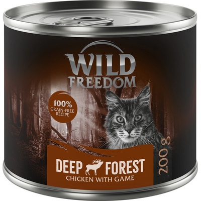 Wild Freedom Adult 6 x bezobilné Deep Forest divina & kuracie 200 g