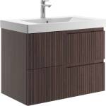 Jika Cubito Style - Шкафче за умивалник, 80x57x45 см, 2 чекмеджета, тъмен орех H40J4424023561 (H40J4424023561)