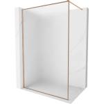 Mexen Kioto-XF душ параван Walk-in с рамка 70 x 202 cm, матирано 10 mm, четкана мед - 800-070-104-65-30-X (800-070-104-65-30-X)