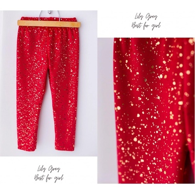 Velvet legíny Lily grey red