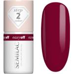 Semilac Easy Off Step 2 гел лак за нокти с използване на UV/LED лампа цвят Cherry Coke 7ml
