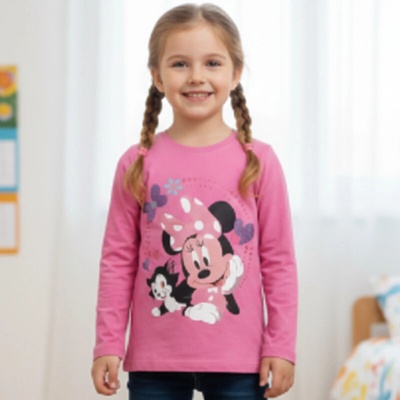 Setino dívčí tričko Minnie tm.růžová