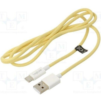 Logilink CU0333 USB 2.0 USB A vidlice USB C vidlice 1m žlutý
