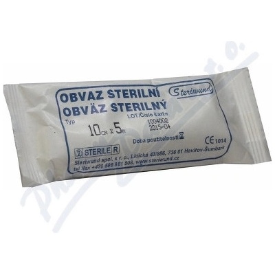 Steriwund Obin. hydrofil.pletené ster.10 cm x 5 m/1 ks