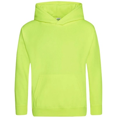 Just Hoods detská mikina s kapucňou JH004J Electric Yellow