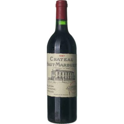 Chateau Haut-Marbuzet Saint-Estèphe suché červené 1987 0,75 l (holá láhev)