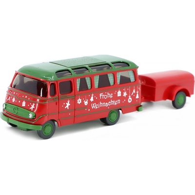 Wiking Mercedes-Benz O 319 Merry Christmas s přívěsem 1:87