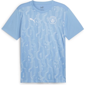 PUMA Manchester City Prematch Shirt 2024 2025 Adults - Blue
