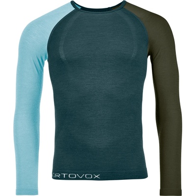 Ortovox Мъжко мериносово термобельо Ortovox 120 Comp Light Long Sleeve Merino base layer - Dark Arctic Grey (015-0902-0712)