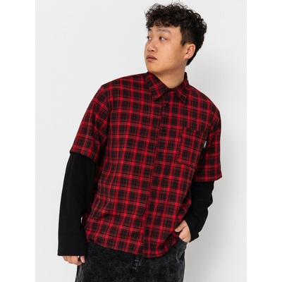 Wasted Paris Tartan Age Shirt (fire red/black)