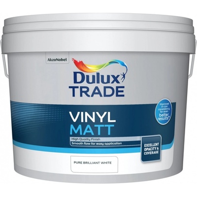 Dulux Vinyl Matt PBW Pure Brilliant White bílá 10 L – Zboží Mobilmania