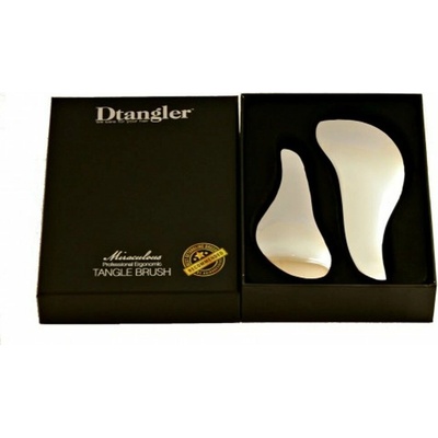 Detangler Miraculous Set Silver kartáč na rozčesávání vlasů s rukojetí stříbrný dárková sada – Zboží Dáma