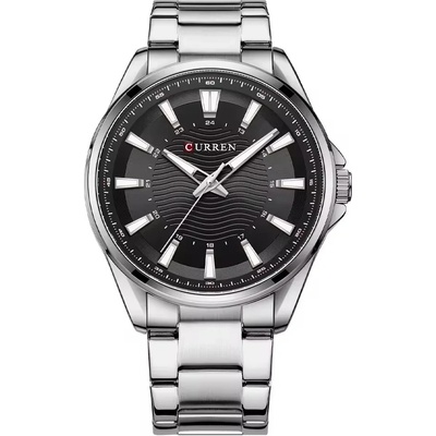 Curren Мъжки часовник Curren Caillerieе, Неръждаема стомана, Сребрист / Черен (CURREN-8424-SILVER-BLACK)