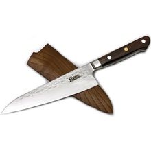 MaceMaker FUJI UTILITY SanMai Damaškový Kuchyňský nůž s dřevěným pouzdrem 13,5 cm