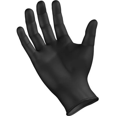 Ръкавици За Един Път Νитрилен Small Extra Сила Черно 100 бр
