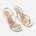 Wheres That From Cross Foot Strap Heels Ladies - Gold