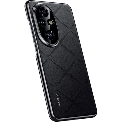 GKK Кожен Калъф за Honor 200 Pro, Slim Leather Case, Черен (5966011019811)