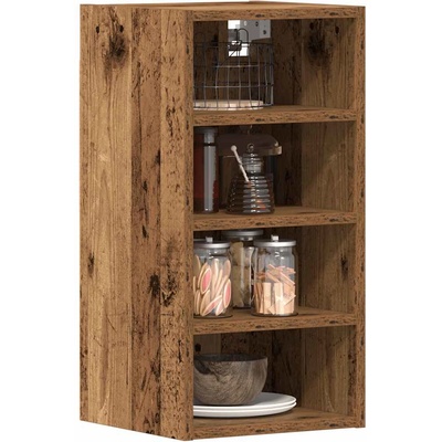 vidaXL Висящ шкаф "Рига" Старо дърво 30x29, 5x60 см Инженерно дърво (854173)