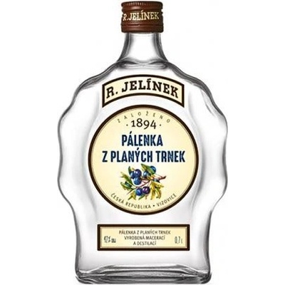 Rudolf Jelínek Trnkovica 42% 0,7 l (čistá fľaša budík)