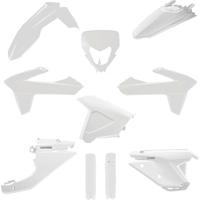 POLISPORT kompletní sada plastů (FULL KIT) SHERCO SE/SEF 25-26 v sadě kryt světla (8681100002) a kryty tlumičů (8352900002) barva bílá