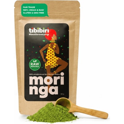 TIBIBIRI RAW moringový prášek z Etiopie pro energii a imunitu 500 g