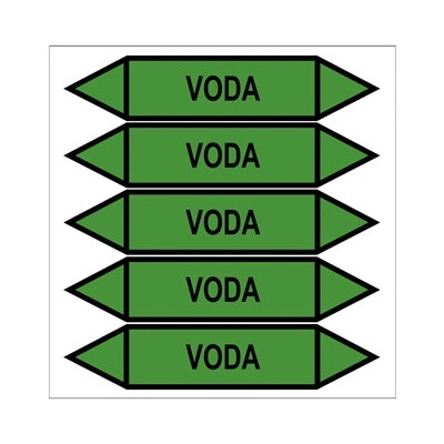 Značení potrubí, voda PZGL 008684