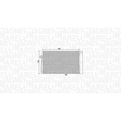 Kondenzátor klimatizace MAGNETI MARELLI 350203899000