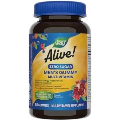 Nature's Way Alive Men's Gummy Multivitamin, 80 желирани таблетки, Nature’s Way (15205)