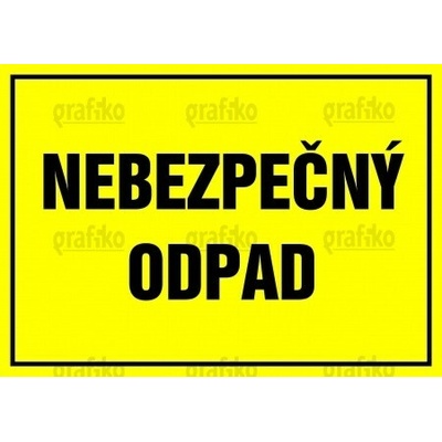 Grafiko | Nebezpečný odpad - Materiál Samolepící PVC folie, Rozměr 297x210mm