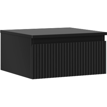 Mexen Rivel шкаф за баня под мивка 50 см с плот, 1 чекмедже, набразден, черен мат - 91A20-05023-1-BFC71 (91A20-05023-1-BFC71)