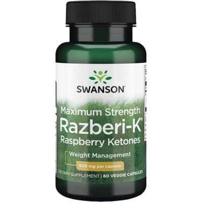 Swanson Razberi-K 500 mg / Maximum Strength Raspberry Ketones [60 капсули]