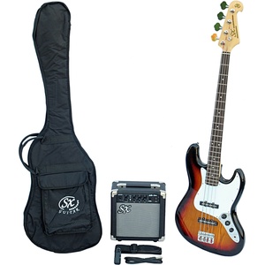 SX SB1 Bass Guitar Kit Сунбурст Електрическа бас китара