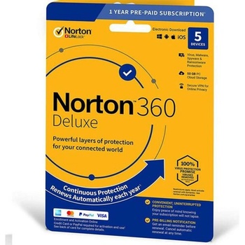 Image 1 of Symantec Norton 360 Deluxe 50GB HUN (1 User/5 Device/1 Year) (21416689)