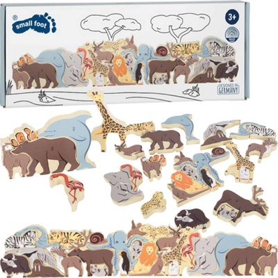 Small Foot zvířecí puzzle písmena