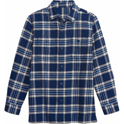 GAP chlapecká košile LS Flannel modrá béžová – Zbozi.Blesk.cz