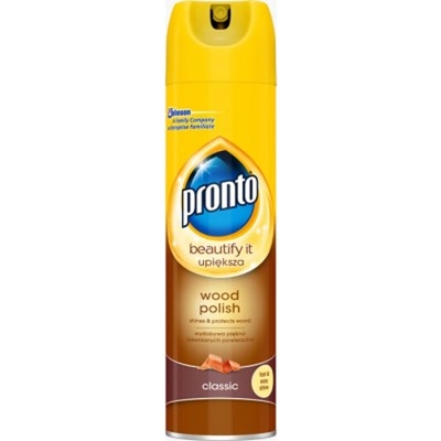 Pronto Wood Classic sprej proti prachu chrání a leští dřevo 400 ml