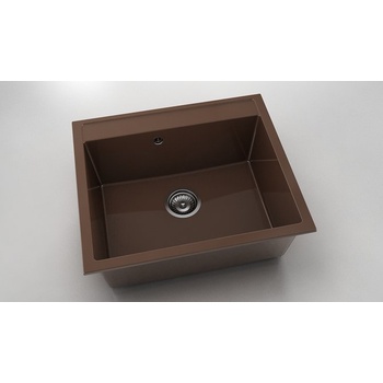 Image 1 of FAT Мивка Vanguard 227, Polymer marble, 17 Светло венге, с включен сифон