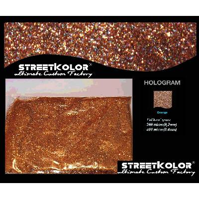 KolorPearl Brilliant farba riedidlová, Odtieň Hologram Oranžový,200micro
