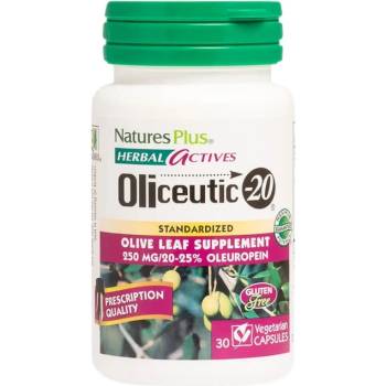 NaturesPlus Oliceutic-20 | Olive Leaf 250 mg [30 капсули]