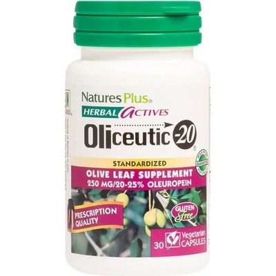 NaturesPlus Oliceutic-20 | Olive Leaf 250 mg [30 капсули]