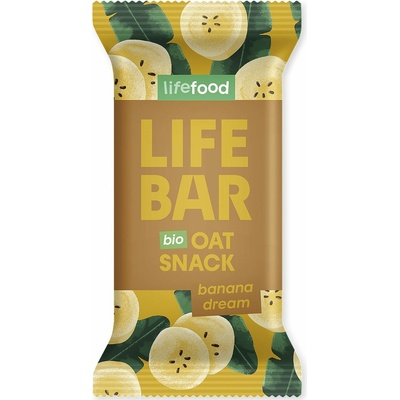LIFEFOOD Tyčinka Lifebar Oat snack banánový BIO 40 g